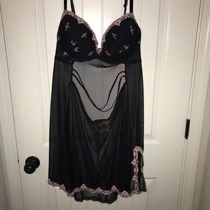 Black and Pink Chemise